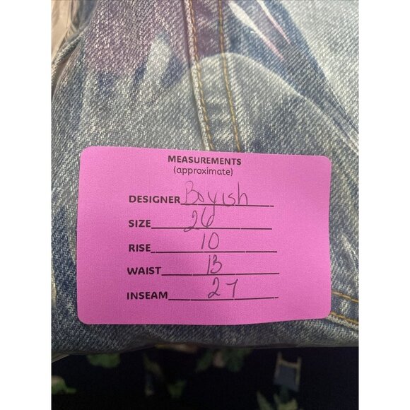 Boyish Womens Tommy-Angel Heart | Straight Leg Jean Size 26 - Picture 7 of 8